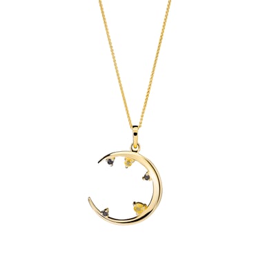 Orphelia 'Eline' Women's 925 Sterling Silver Chain with Pendant - Gold ZH-7497/G
