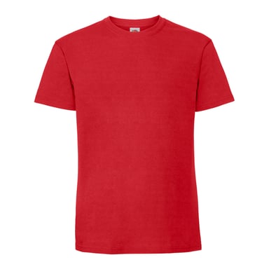 Fruit of the Loom Mens Iconic Premium Ringspun Cotton T-Shirt (Red)