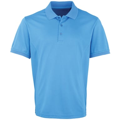 Premier Mens Coolchecker Pique Short Sleeve Polo T-Shirt (Sapphire)