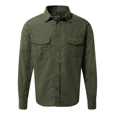 Craghoppers Mens Expert Kiwi Long-Sleeved Shirt (Cedar Green)