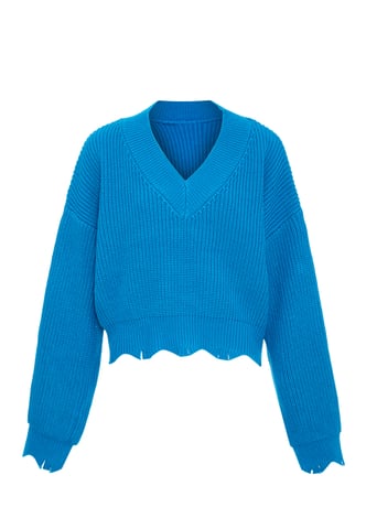 Mymo sweater women turquoise