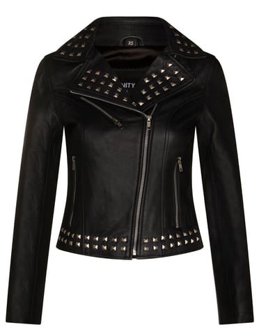 Chaqueta gótica de cuero para mujer con tachuelas - Bilbao