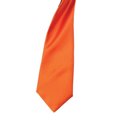 Premier Colours Mens Satin Clip Tie (Pack of 2) (Terracotta)