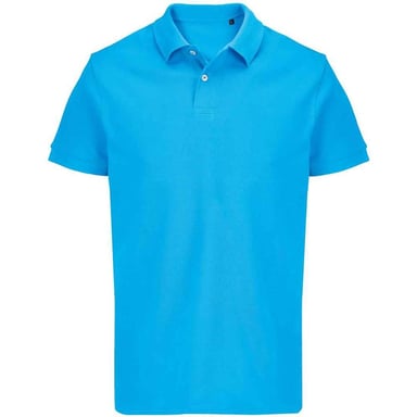 SOLS Unisex Adult Pacific Pique Twin Needle Stitch Polo Shirt (Aqua)