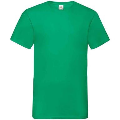 Fruit of the Loom Mens Value V Neck T-Shirt (Kelly Green)