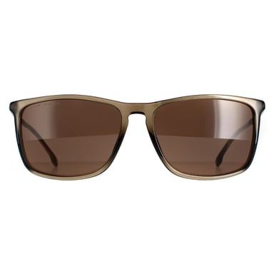 Hugo Boss Rectángulo Hombre Marrón Boss 1182/S/It