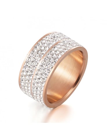 Anillo Elodie - Oro rosa y cristal