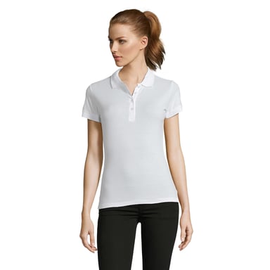 SOLS Womens/Ladies Passion Polo Shirt (White)