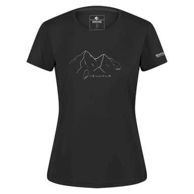 Regatta Womens/Ladies Fingal VI Mountain T-Shirt (Black)