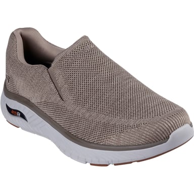 Skechers Arch Fit Crosser Locke Polyester Men's Taupe Trainers