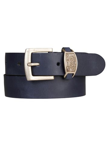 Petrol Industries - Leather belt Men - Navy