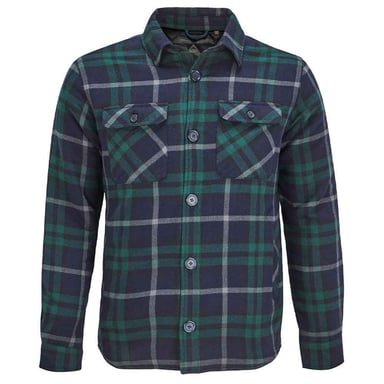 SOLS Unisex Adult Noah Flannel Padded Overshirt (Green Empire)