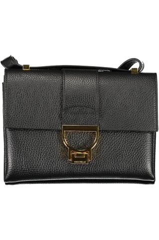 Bolso de cuero negro para mujer Coccinelle