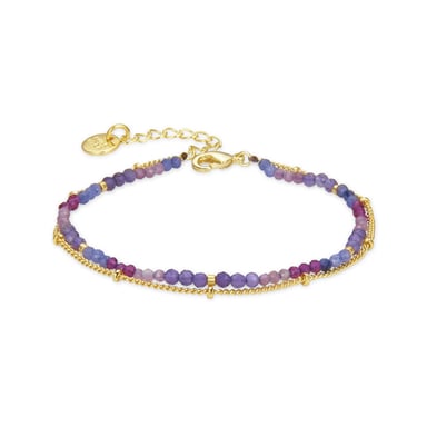 Pulsera Luxenter, Aiel Cristal Morado acabado en Oro amarillo de 18 quilates