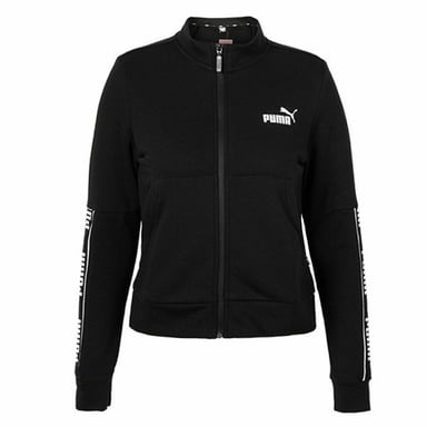 Puma Long Mangeve Zip Up Black Womens Track Jacket 581067 01