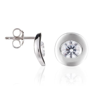 Orphelia Women's 925 Sterling Silver Stud Earrings - Silver ZO-5008