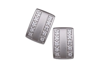 Orphelia Women's 925 Sterling Silver Stud Earrings - Silver ZO-5913