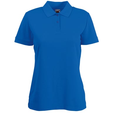 Fruit Of The Loom Womens Lady-Fit 65/35 Short Sleeve Polo Shirt (Royal)