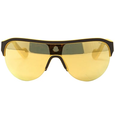 Moncler ML0049 50L OO Gafas de sol amarillas