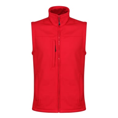 Regatta Mens Flux Softshell Body Warmer (Classic Red/Seal Grey)