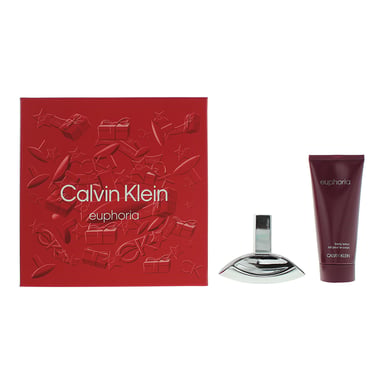 Calvin Klein Euphoria For Women Eau De Parfum 30ml + Body Lotion 100ml Gift Set