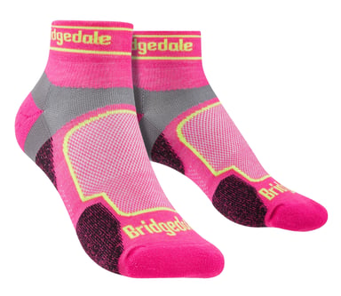 Bridgedale - Womens Running Ultralight Sport Low Socks - Rosa