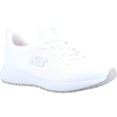 Skechers Womens Squad Slip Resistant Lace Up Safety Trainers