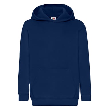 Fruit of the Loom Childrens/Kids Classic Hooded Sweatshirt (Navy)