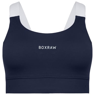 Sujetador deportivo azul marino para mujer Alicia de BoxRaw