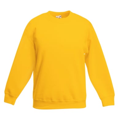 Fruit Of The Loom Kids Unisex Premium 70/30 Sweatshirt (Sunflower)