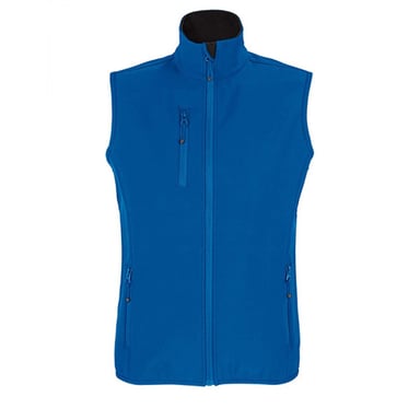 SOLS Womens/Ladies Falcon Softshell Zipped Body Warmer (Royal Blue)