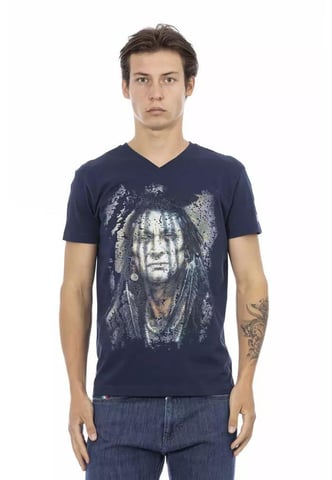 Camiseta De Algodon Con Cuello En V