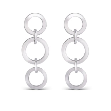 Pendientes Luxenter Sira acabado en Rodio