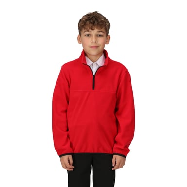 Regatta Childrens/Kids Microfleece Half Zip Fleece (Classic Red)