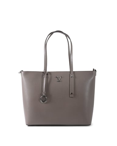 Bolso de mano para mujer V Italia CB1070 Saffiano Taupe