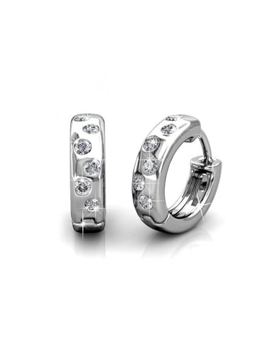 Pendientes Joy - Plata y Cristal