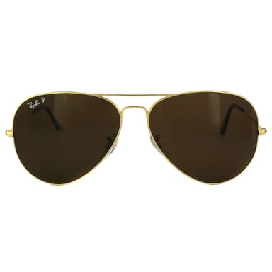 Ray-Ban Gafas de Sol Aviator 3025 001/57 Oro Marrón Polarizadas