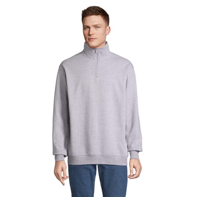 SOLS Unisex Adult Conrad Quarter Zip Sweatshirt (Grey Melange)