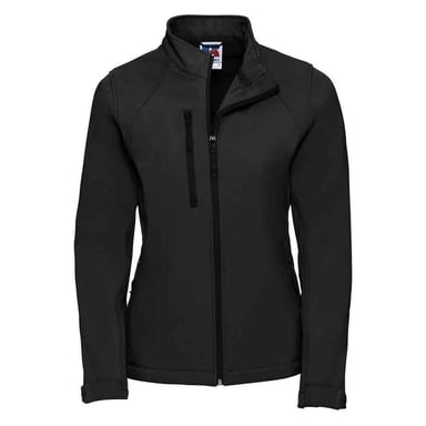 Russell Womens/Ladies 3 Layer Soft Shell Jacket (Black)