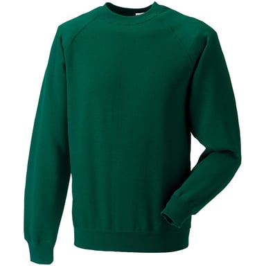 Russell Mens Spotshield Raglan Sweatshirt (Bottle Green)