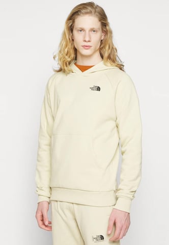 Sudadera con capucha The North Face Mens Reglan Red Box en grava blanqueada