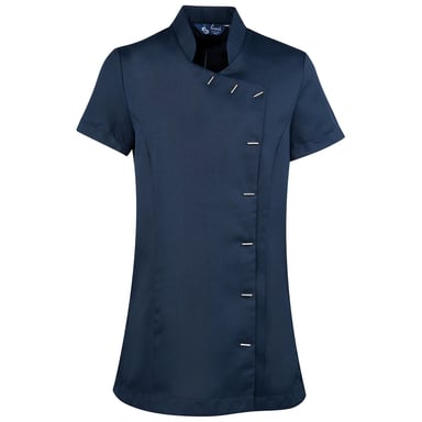 Premier Womens/Ladies Orchid Short-Sleeved Tunic (Navy)