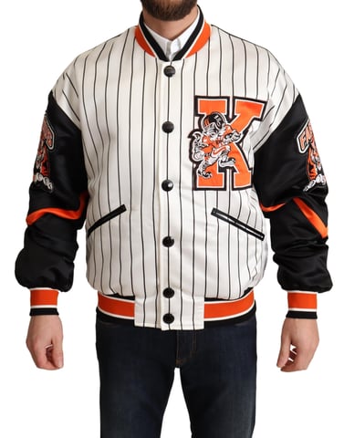 Bomber de Hombre 'Regal Lion' de Dolce & Gabbana en Blanco