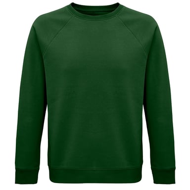 SOLS Unisex Adult Space Organic Raglan Sweatshirt (Bottle Green)