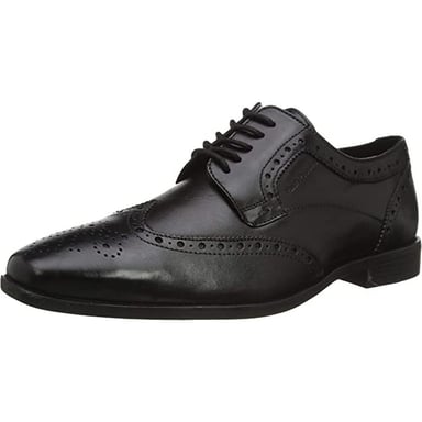 Hush Puppies Boys Elliot Leather Brogues (Black)