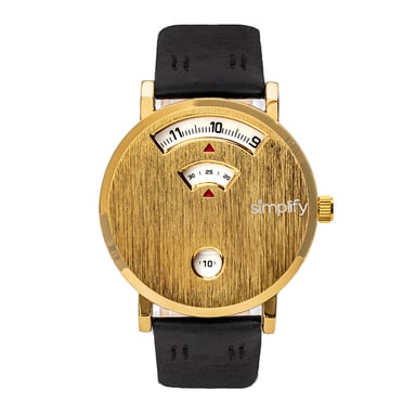 Simplifique el reloj con correa de cuero 7000
