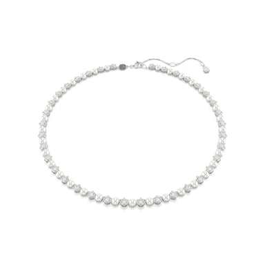 Swarovski 'Matrix Pearl' Women's Base Metal Necklace - Silver 5689623