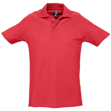 SOLS Mens Spring II Short Sleeve Heavyweight Polo Shirt (Red)