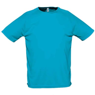 SOLS Mens Sporty Raglan T-Shirt (Aqua)