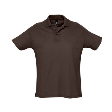 SOLS Mens Summer II Polo Shirt (Chocolate)